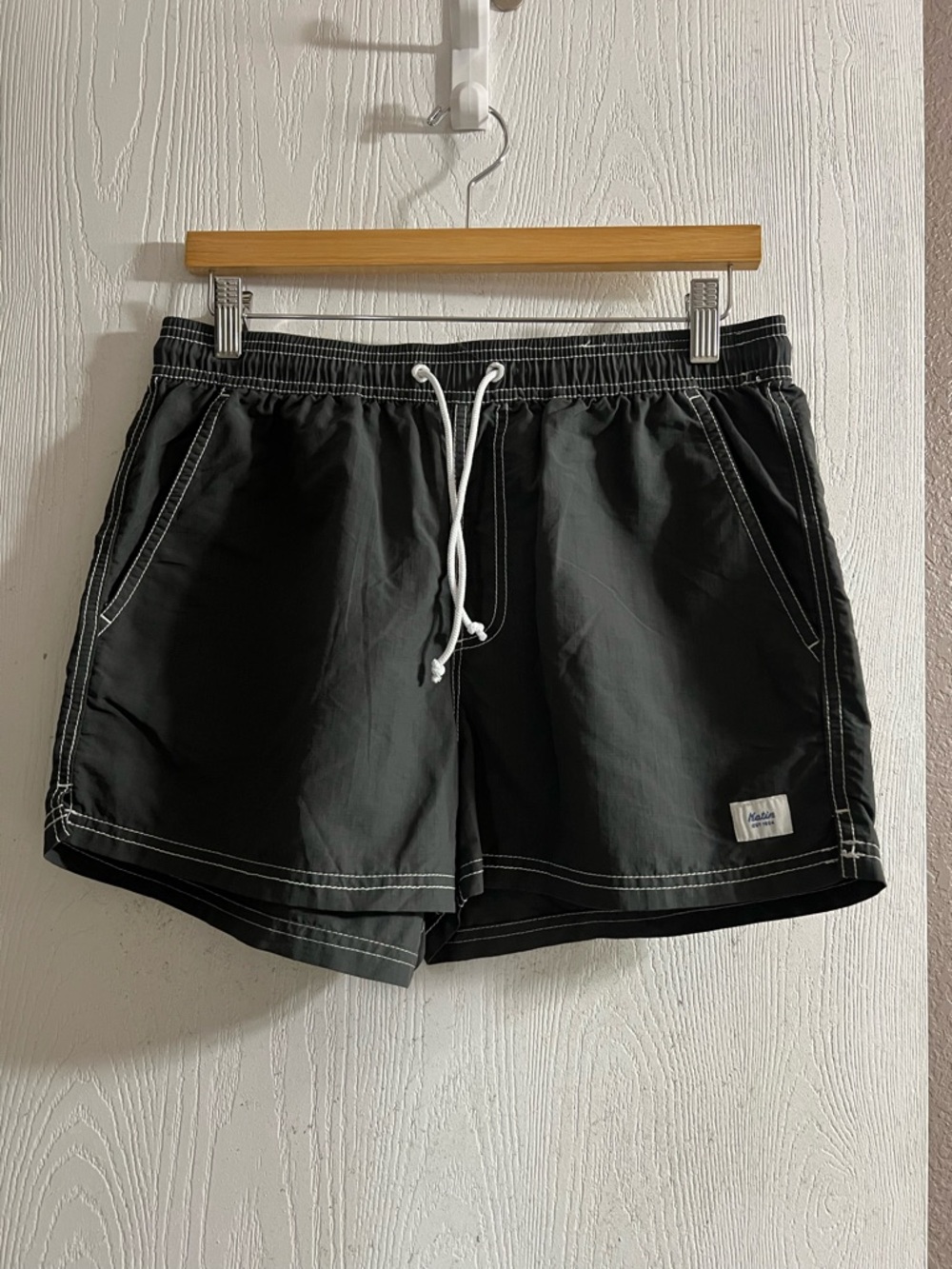 Katin Grey Shorts Swim Performance Beach Pockets Hiking Surf Co Men Sz Small